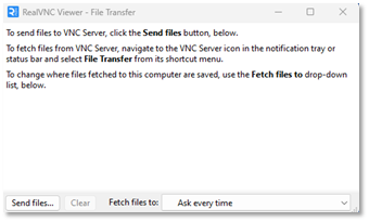 Local Computer File Transfer Window