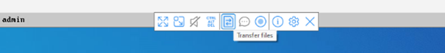 VNC Viewer toolbar