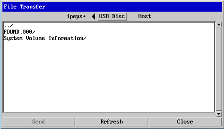 USB connected to ipeps+