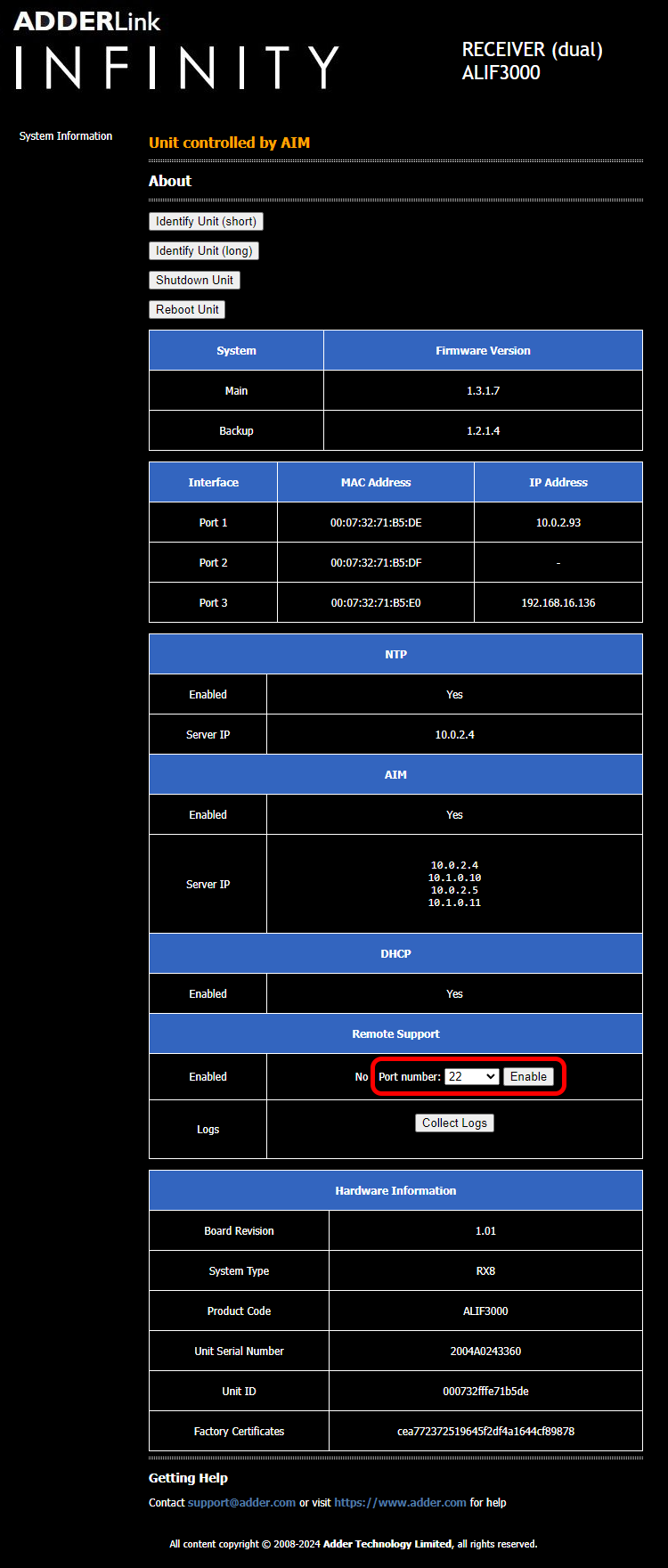 ALIF3000R   About Menu1