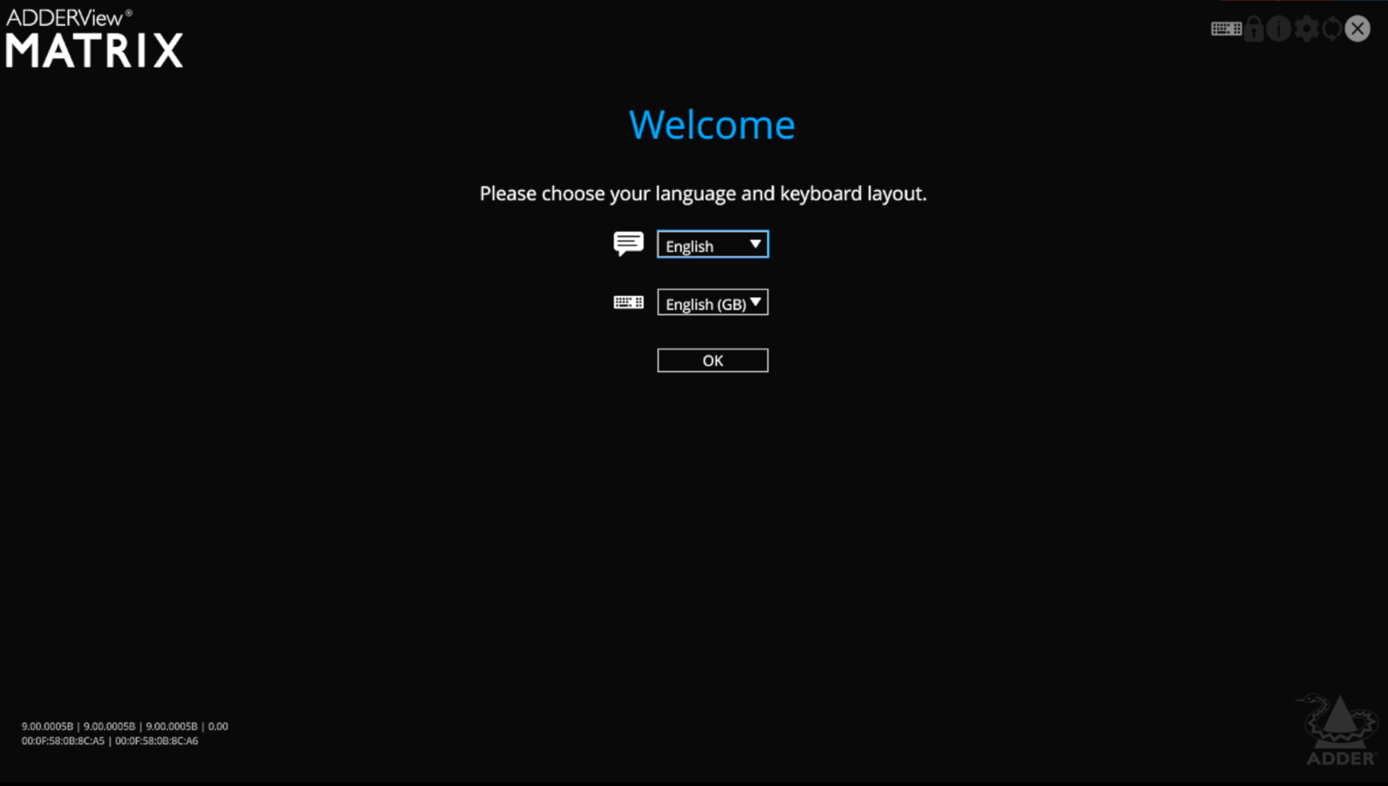 RX Welcome Page
