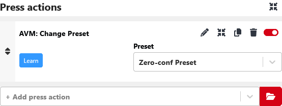 Configuring Preset