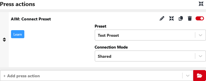 Preset Selection