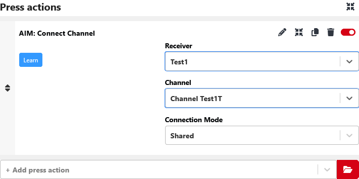 Selected Channels