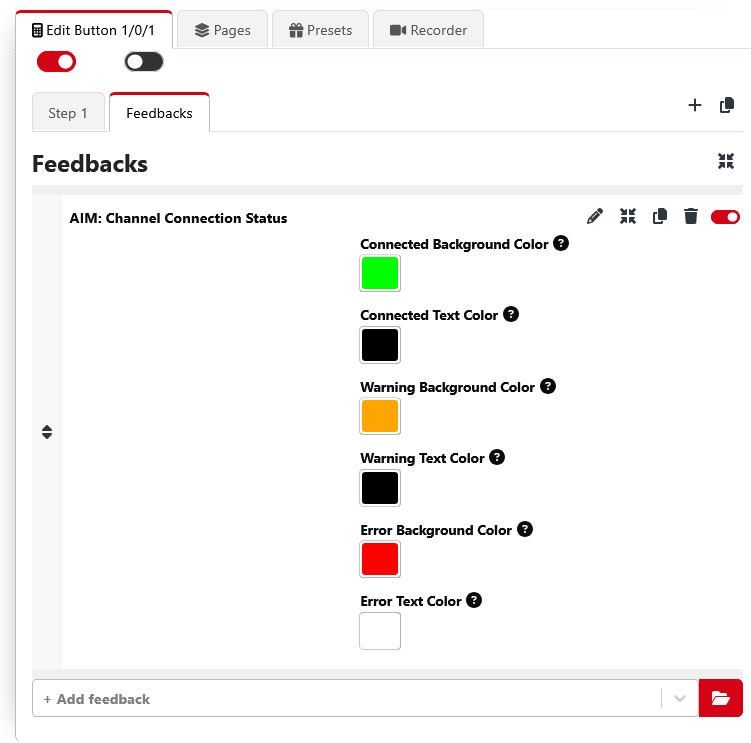 AIM Feedback