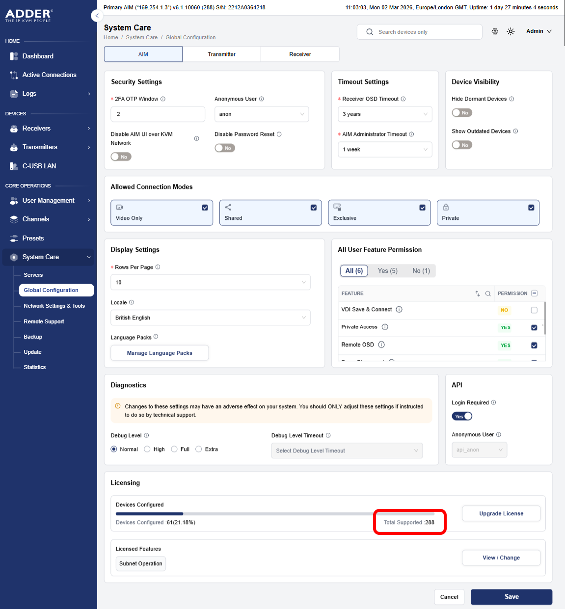 GlobalConfiguration UpgradeLicense3