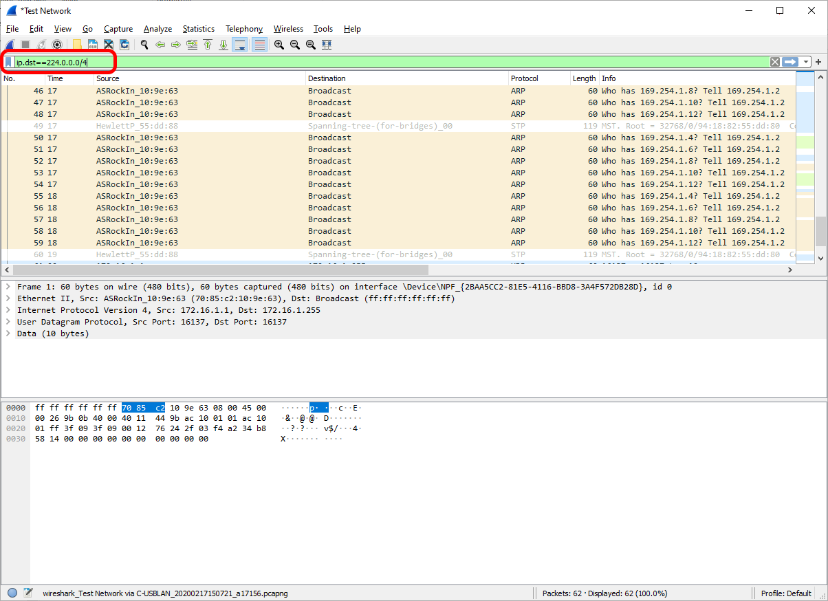 ALIF Wireshark3