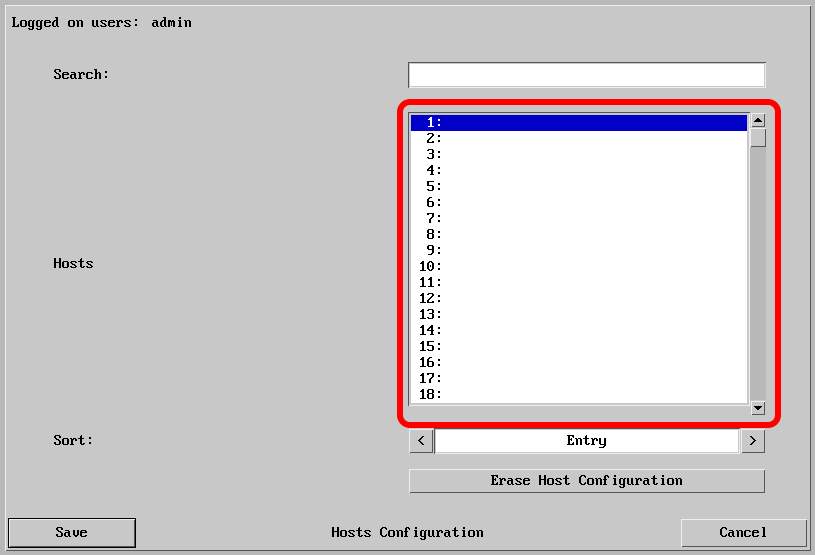 Host Config 1