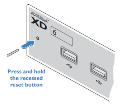 XD600 Reset