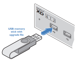 XD600 Upgrade   Insert USB